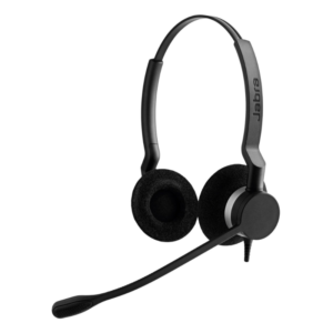 Casque-micro stéréo Jabra BIZ 2300 QD Duo Anti-Bruit + Cordon intelligent universel Jabra GN1200CC - 2 mètres
